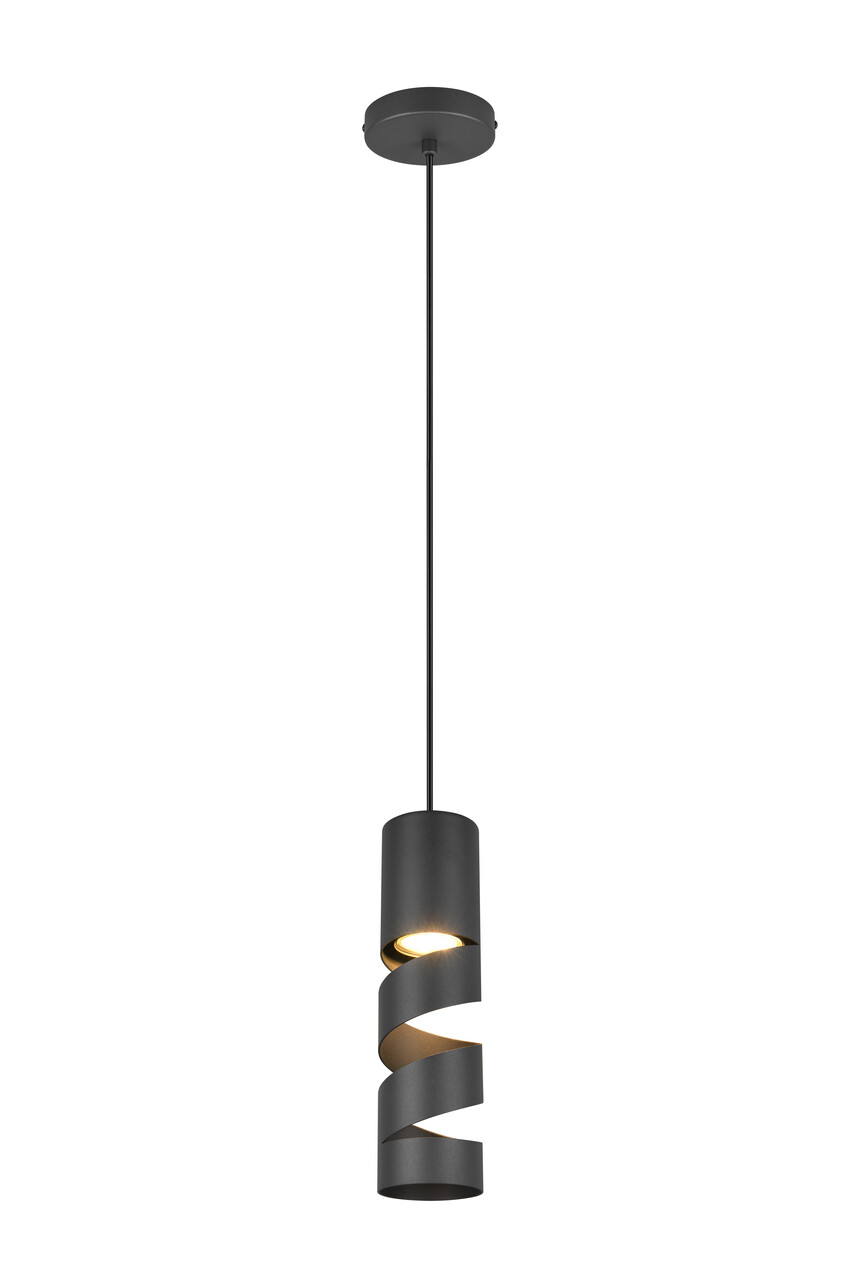 Lustra Stream, TRIO, 8x150 cm, 10W, 1x GU10, metal, negru mat - imagine 3